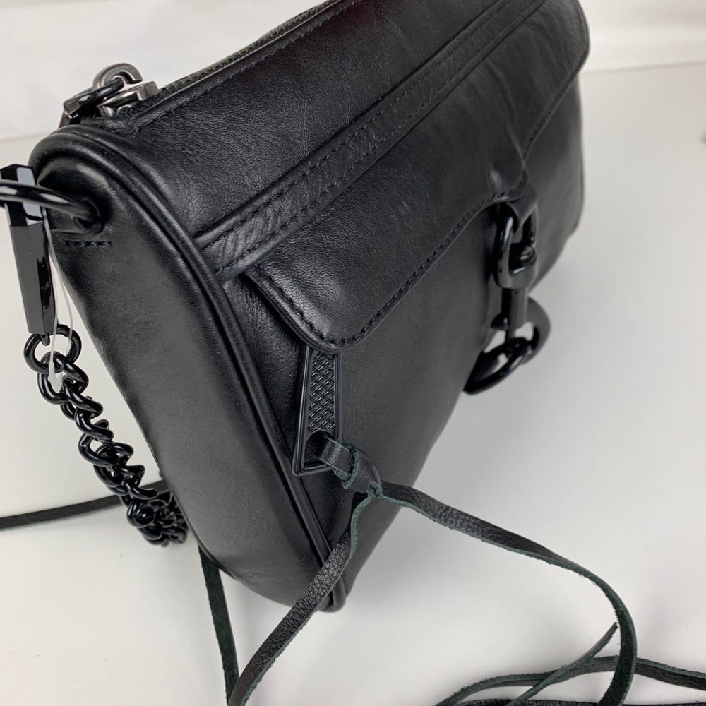 Rebecca Minkoff Mini Mac Black on Black Crossbody - Picture 5 of 7